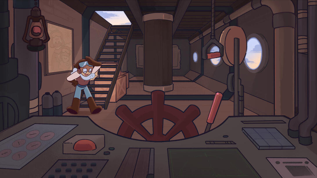 INDOOR Style Frame + Color Palettes of the character.